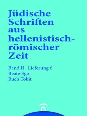 cover image of Buch Tobit